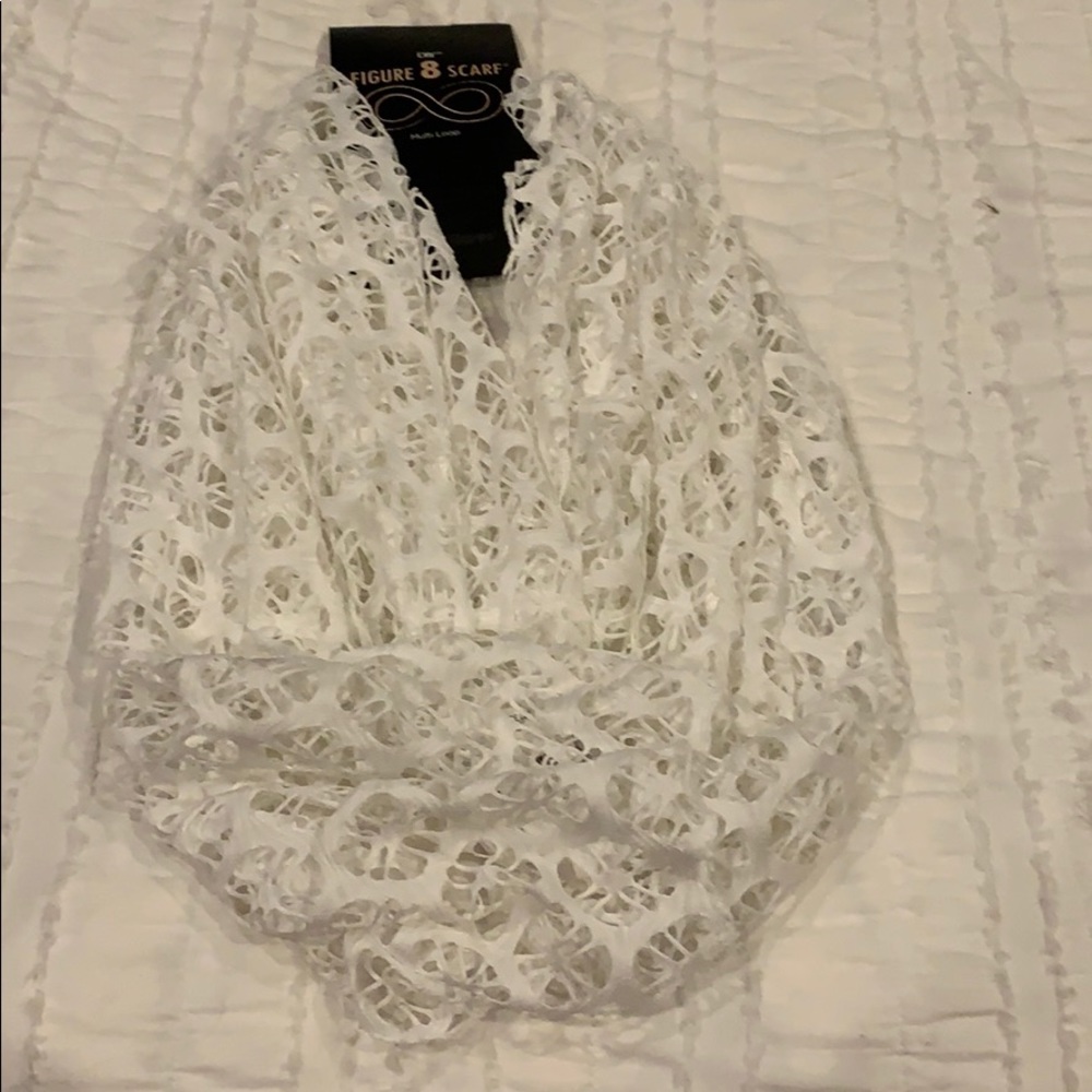White dress scarf